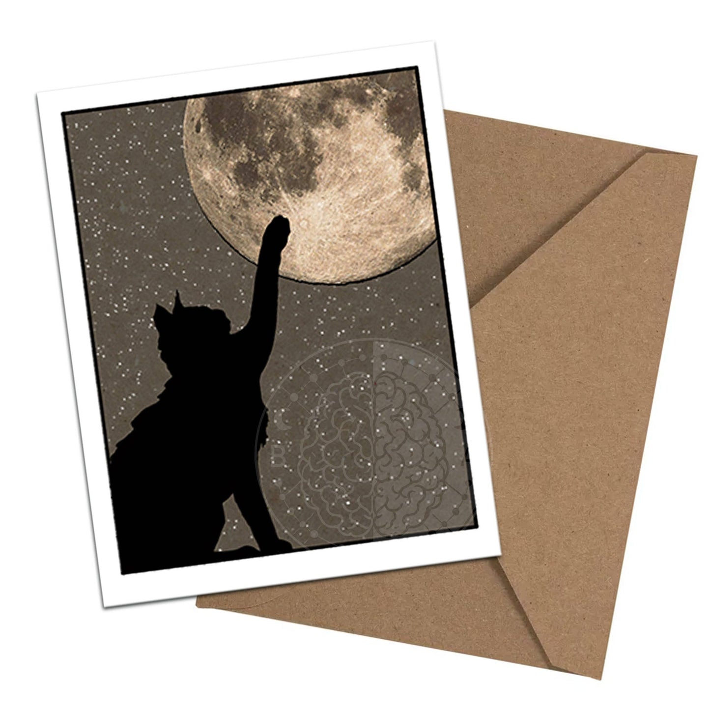 Feline Familiars – Boxed Black Cat Moon Notecard Set