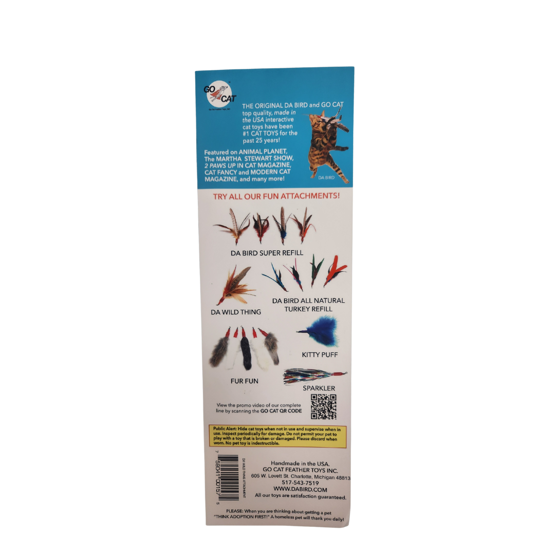 Go Cat Da Bird Refill — Da Wild Thing Multi-Feather Attachment