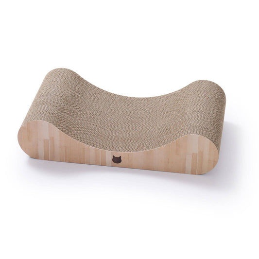Premium Comfort Curved Cat Lounger Large (Oak)