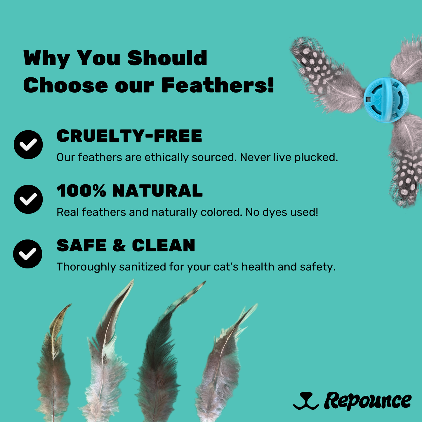 Forever Prey™ Refillable Feather Cat Lure