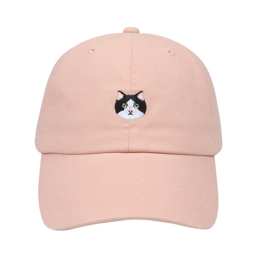 Tuxedo Cat Baseball Cap | Cotton Hat for Cat Lovers | HatPhile