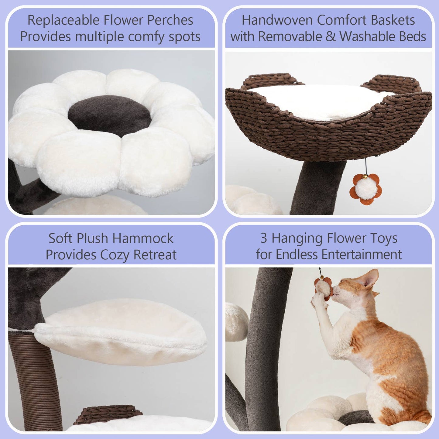 Catry Blossom 6 Level Cat Tree 59"