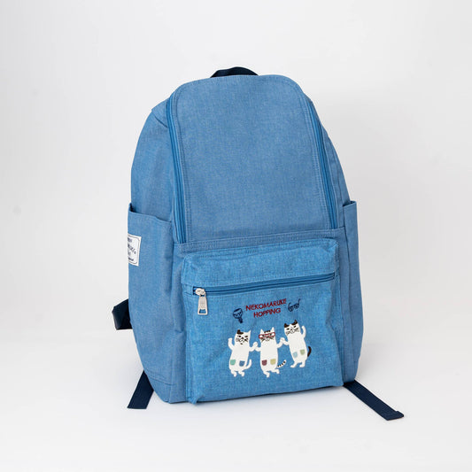 Kusuguru Nekomaruke Embroidered Backpack