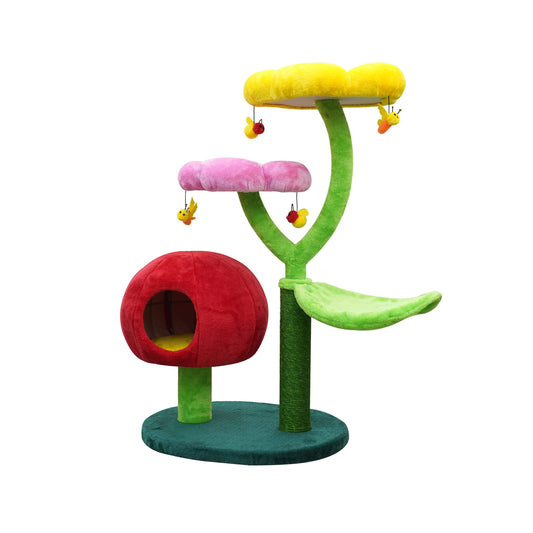 Catry Gum Drop 4-Level Flower Cat Tree