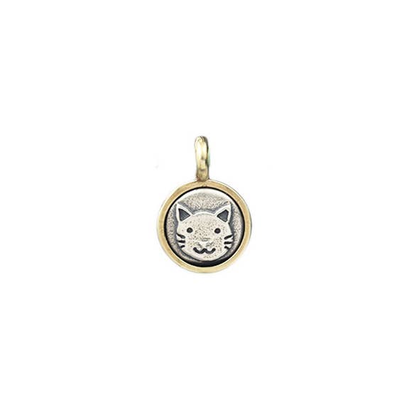 Marmalade Cat face charm