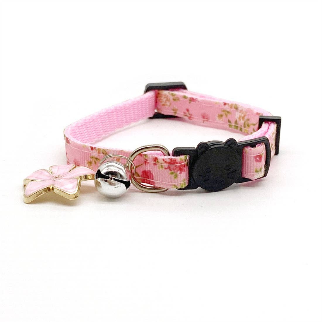 Mokka - Floral Bell Charm Cat Collar
