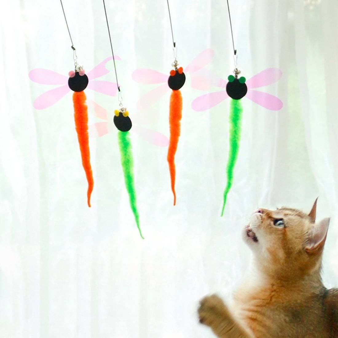 Moo - Dragonfly Teaser Cat Wand Toy