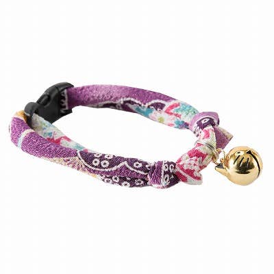 Necoichi Chirimen Hanabi Fireworks Cat Collar