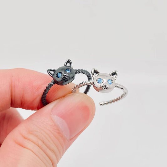Cat's Head Adjustable Ring