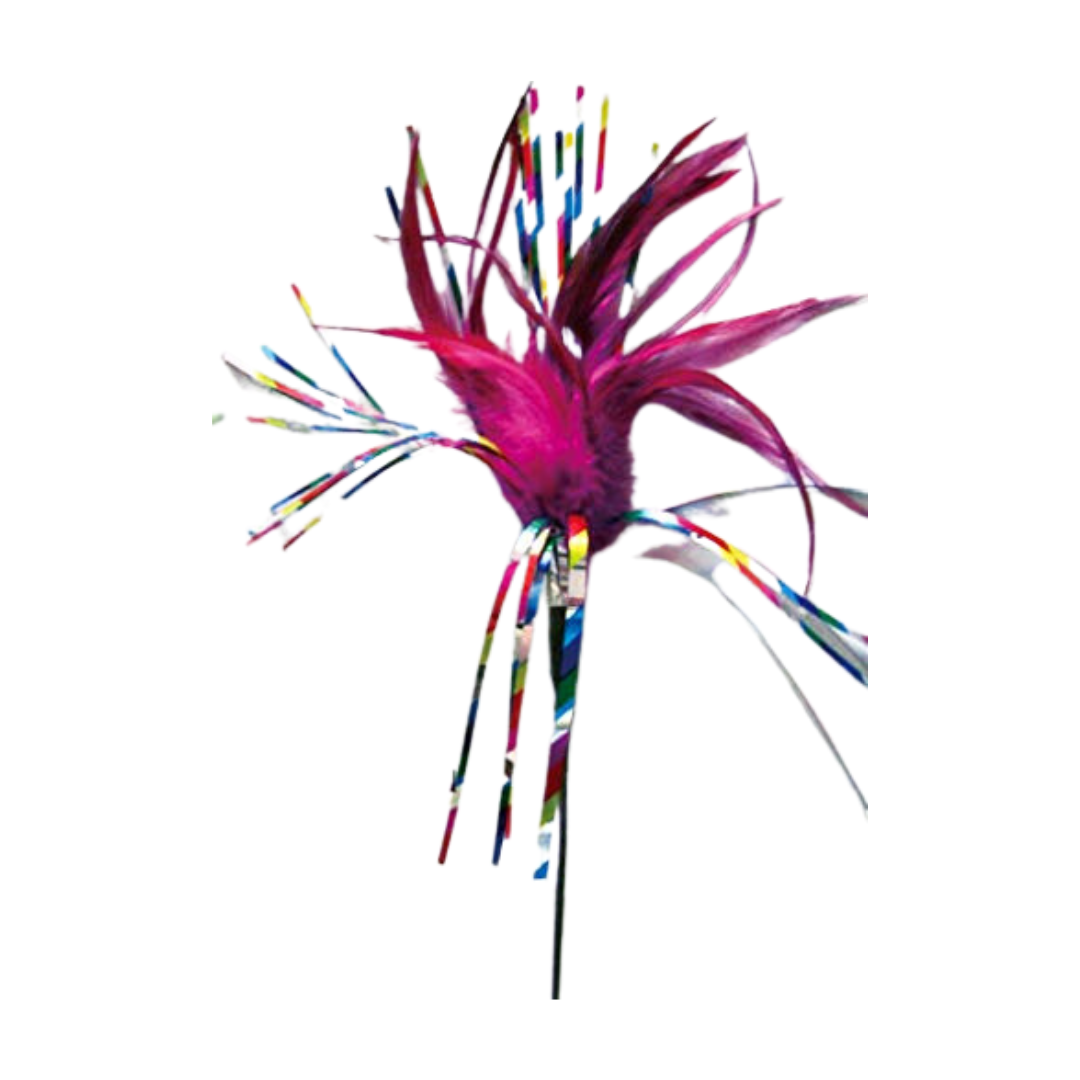 Go Cat 18" Sparkling Kitty Duster Cat Wand Toy