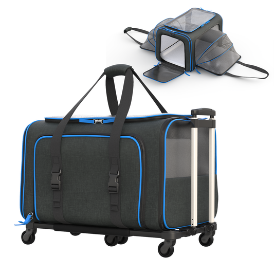 Katziela Rolling Rover Airline Compliant Expandable Wheeled Carrier