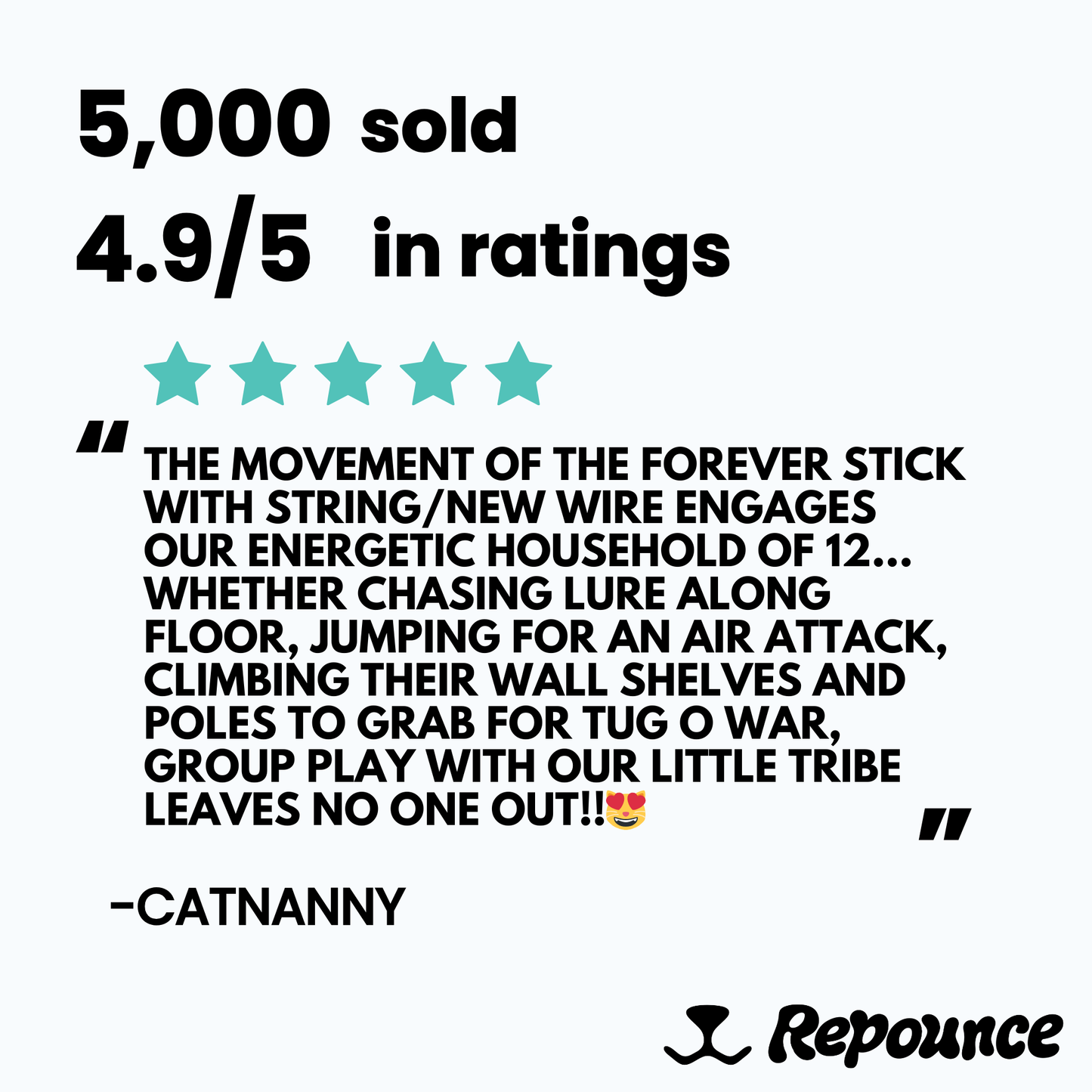 Repounce Heavy Chewers Pack – Replacement Strings for Forever Stick