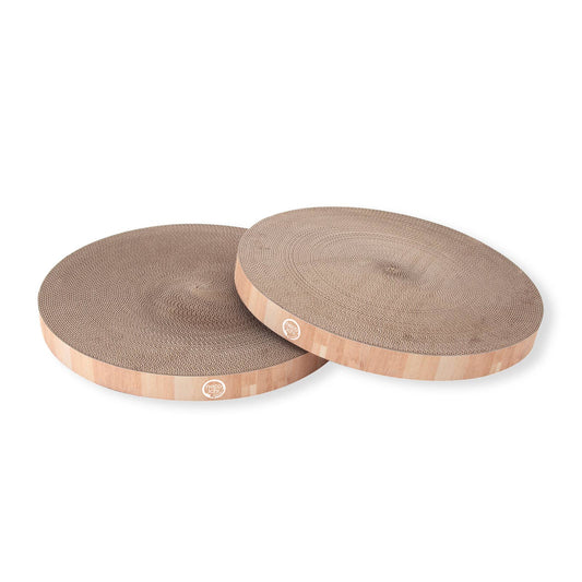 Cozy Cat Scratcher Bowl Replacement Pad XL (Oak, 2 pack)
