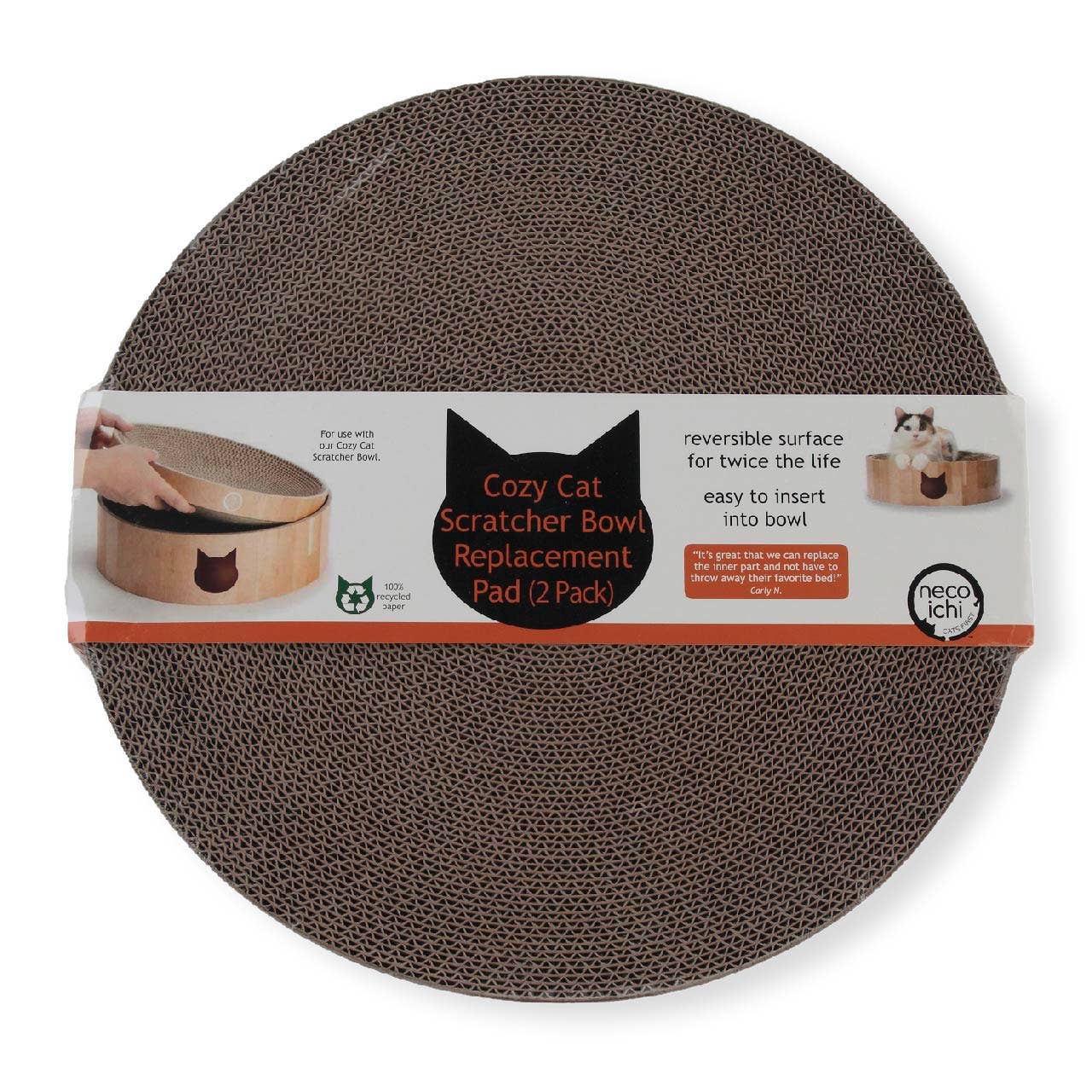 Cozy Cat Scratcher Bowl Replacement Pad (2 pack)