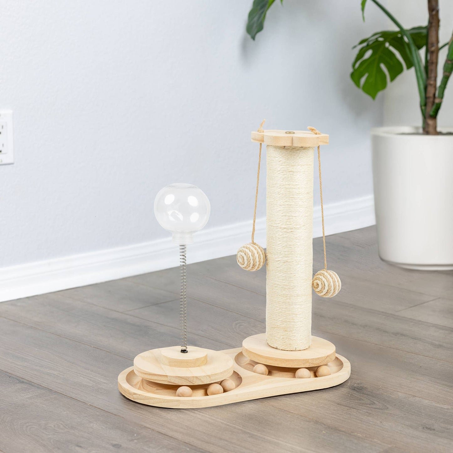 Interactive Scratch Post and Activity Center