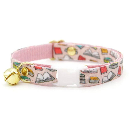 Made By Cleo Book Lover Cat Collar