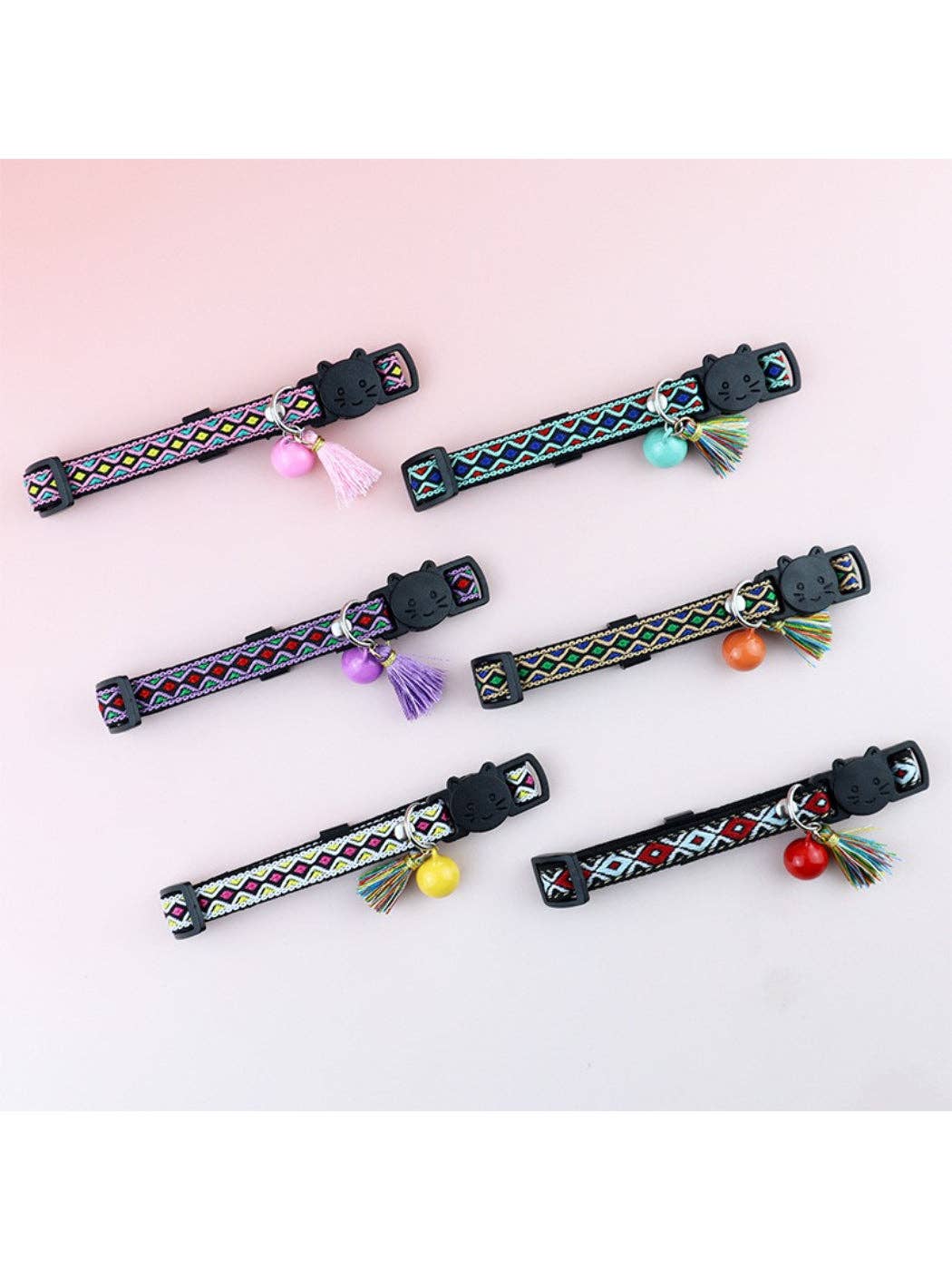Mokka - Boho Pattern Breakaway Adjustable Cat Collar