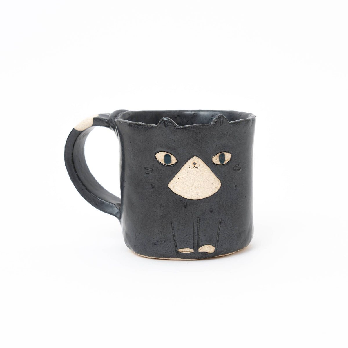 Handcrafted Black Cat Mug