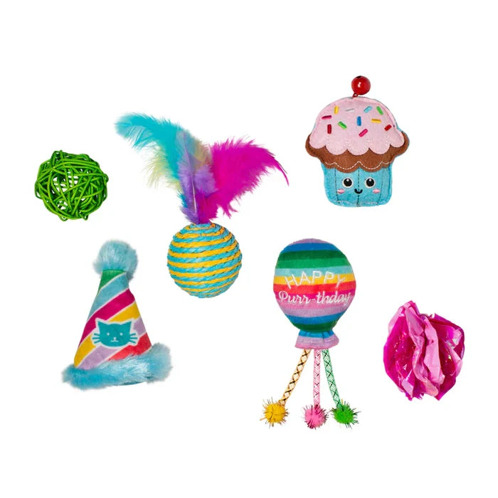 Fringe Studio Catnip Birthday Toys - 6-Piece Set