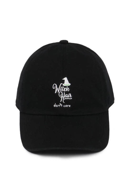 Witch Hair Don't Care Embroidered Baseball Cap
