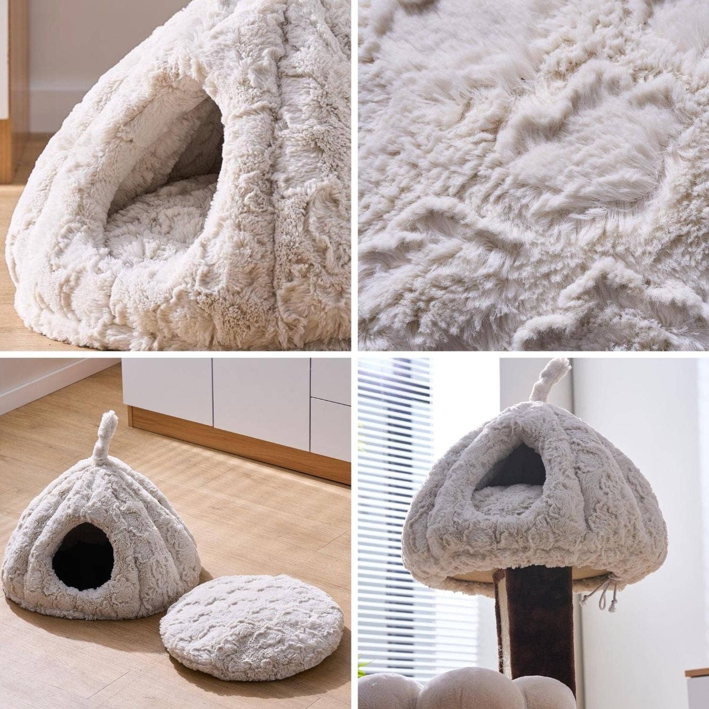 PetPals Anxiety Calming Cat Bed - Rose Hut
