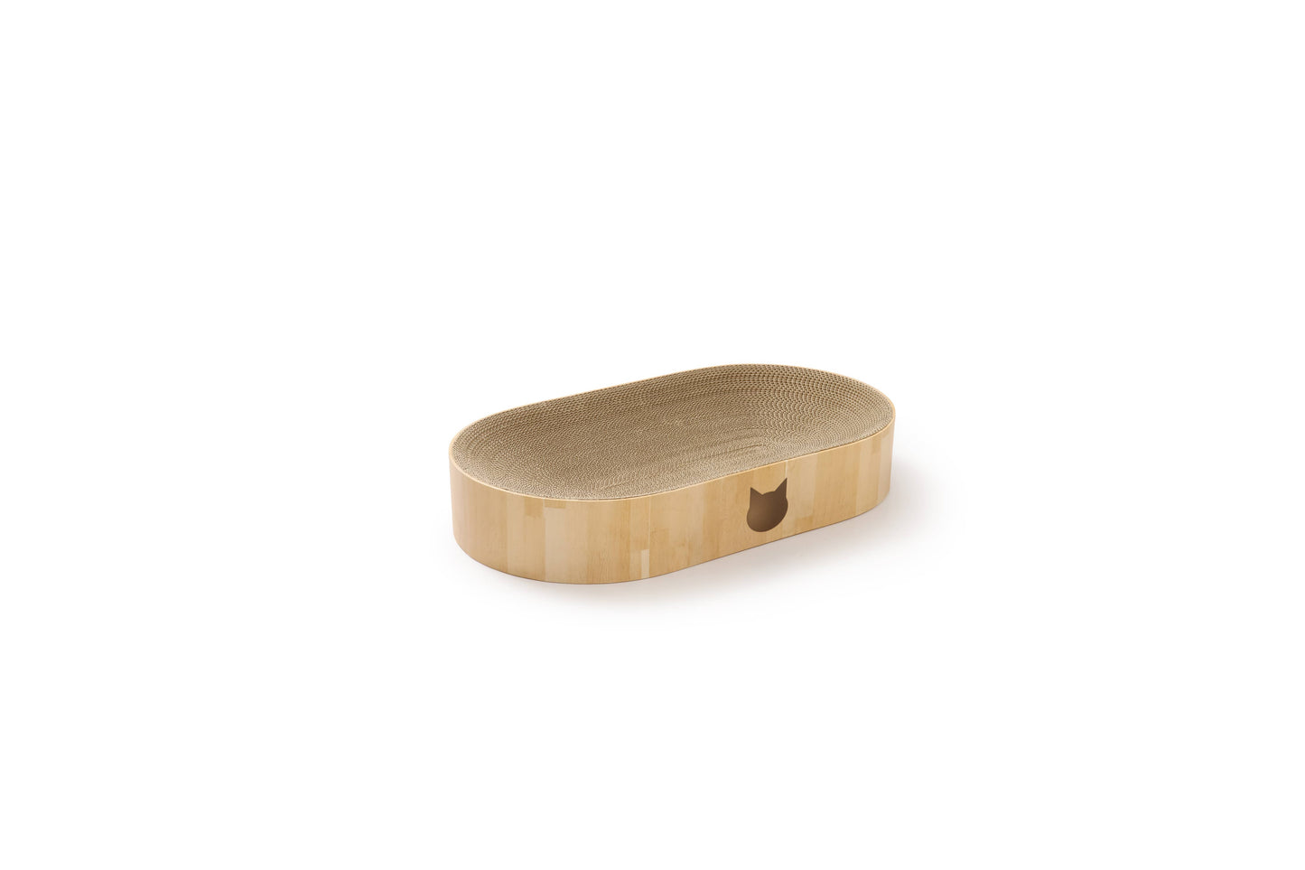 Cozy Cat Scratcher Bowl Capsule (Oak)