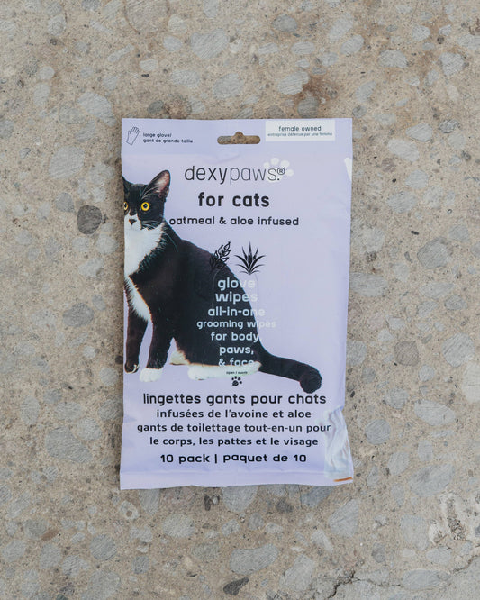 10-Pack Pet Spa Cleaning Cat Glove Wipes