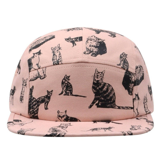 Kitten Kitty Cat 5 Panel Hat Camp Cap
