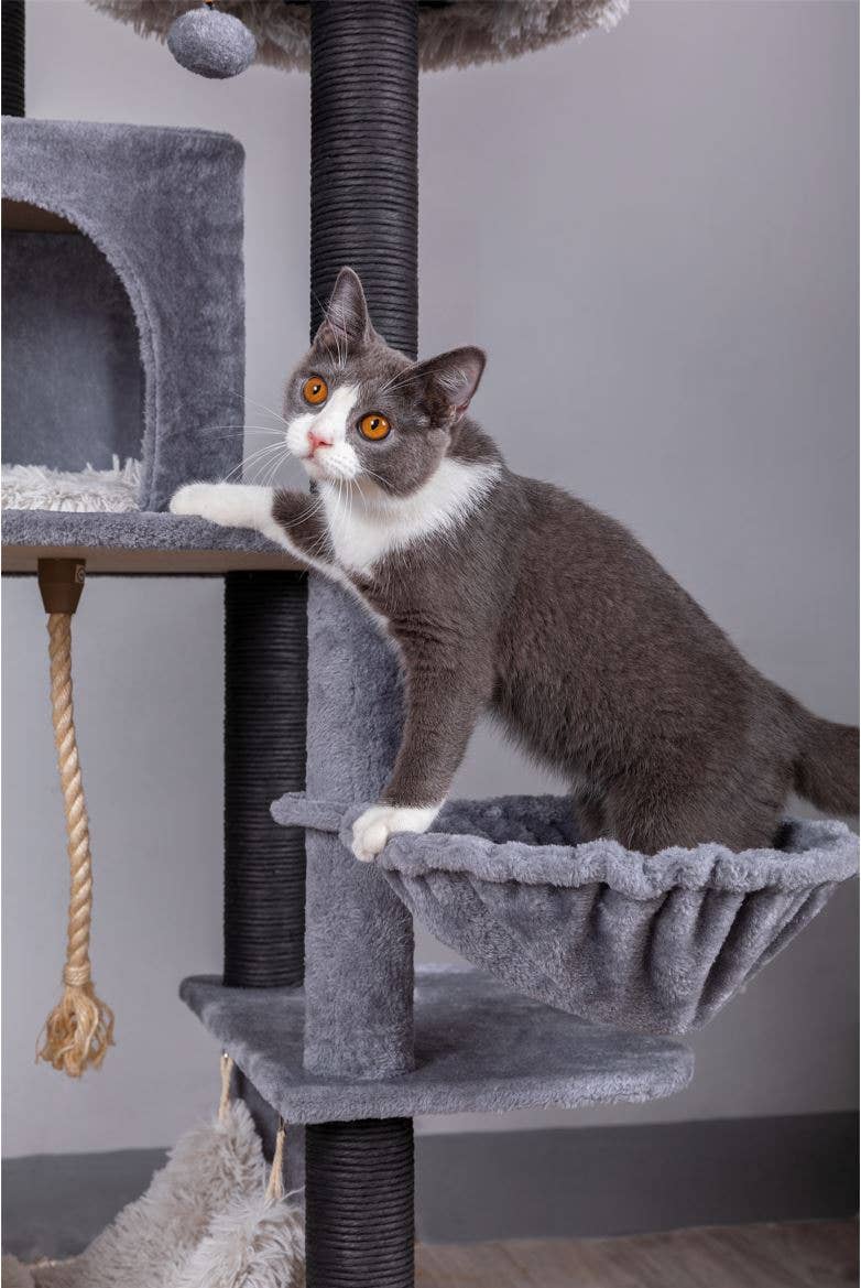 Catry Bradbury 7 Level Gray Cat Tree