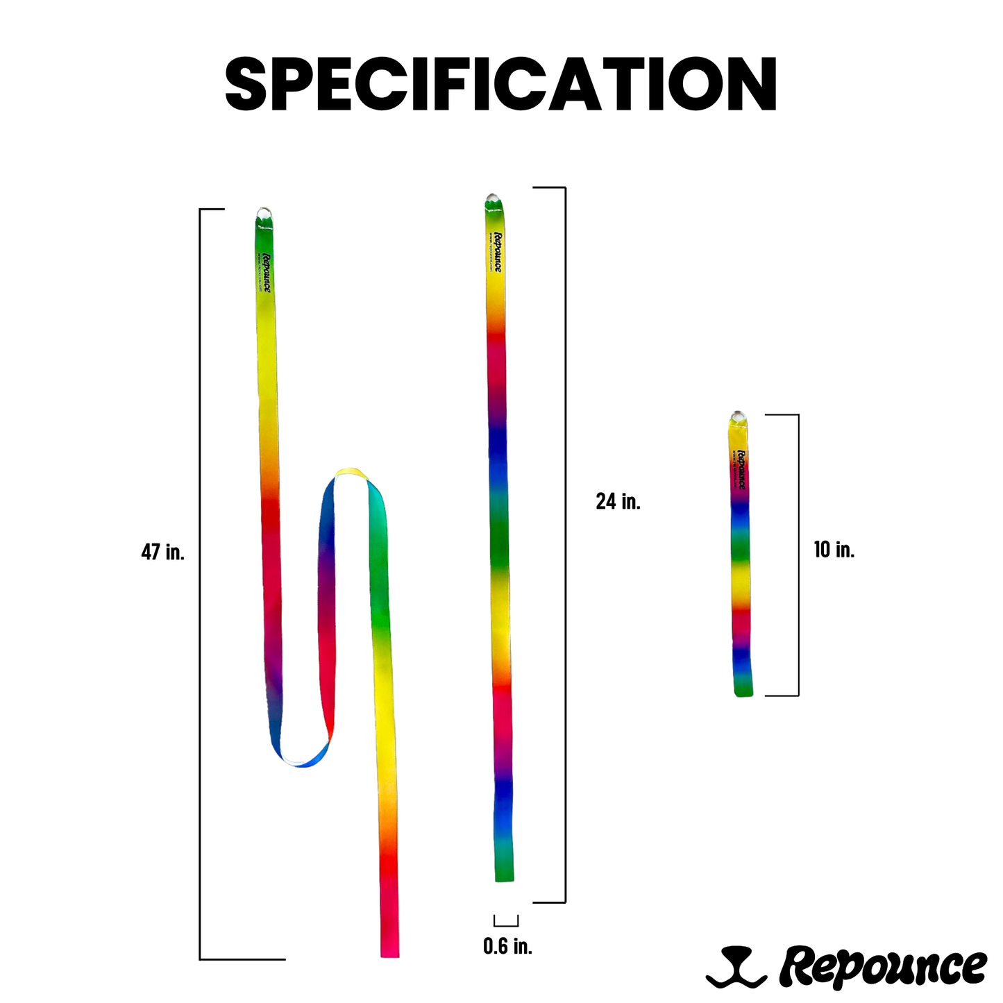 Repounce Rainbow Ribbon Set (3-Piece)