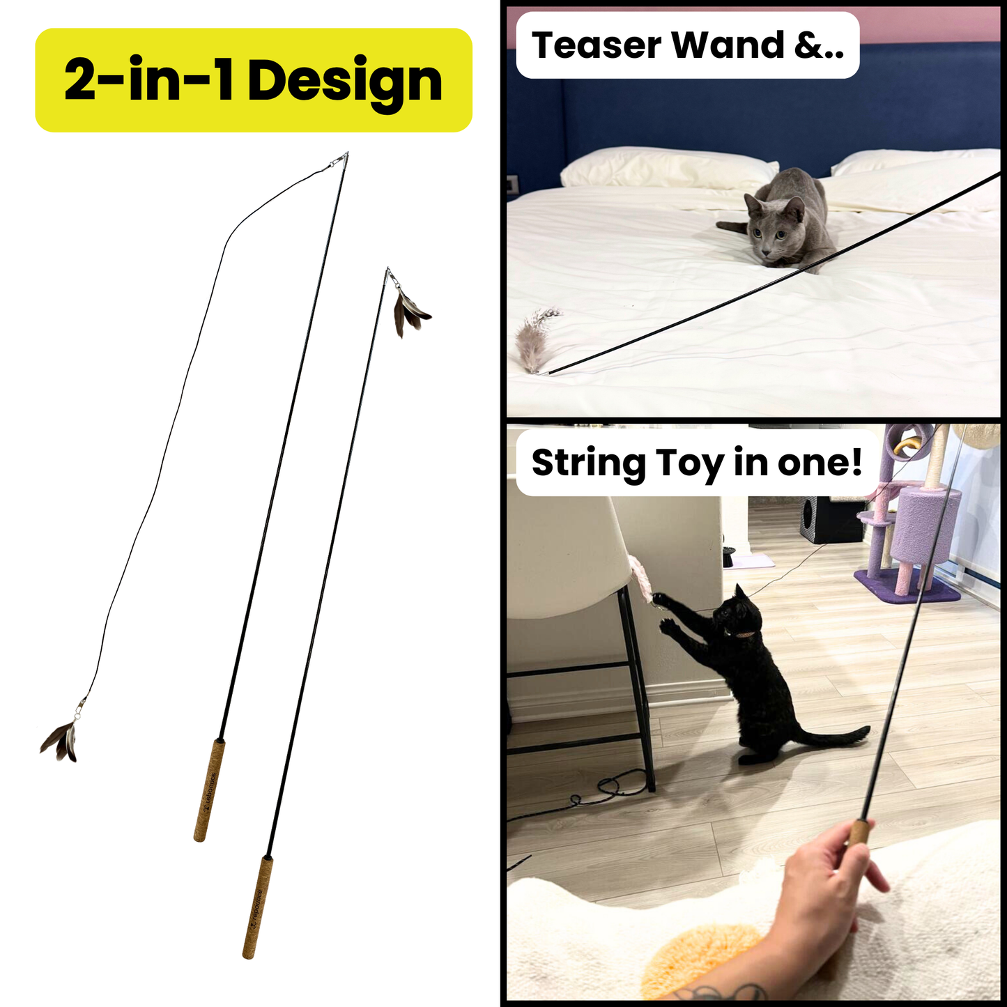 Repounce Forever Stick™ Unbreakable Interactive Cat Wand