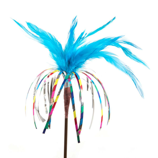 Go Cat 18" Sparkling Kitty Duster Cat Wand Toy
