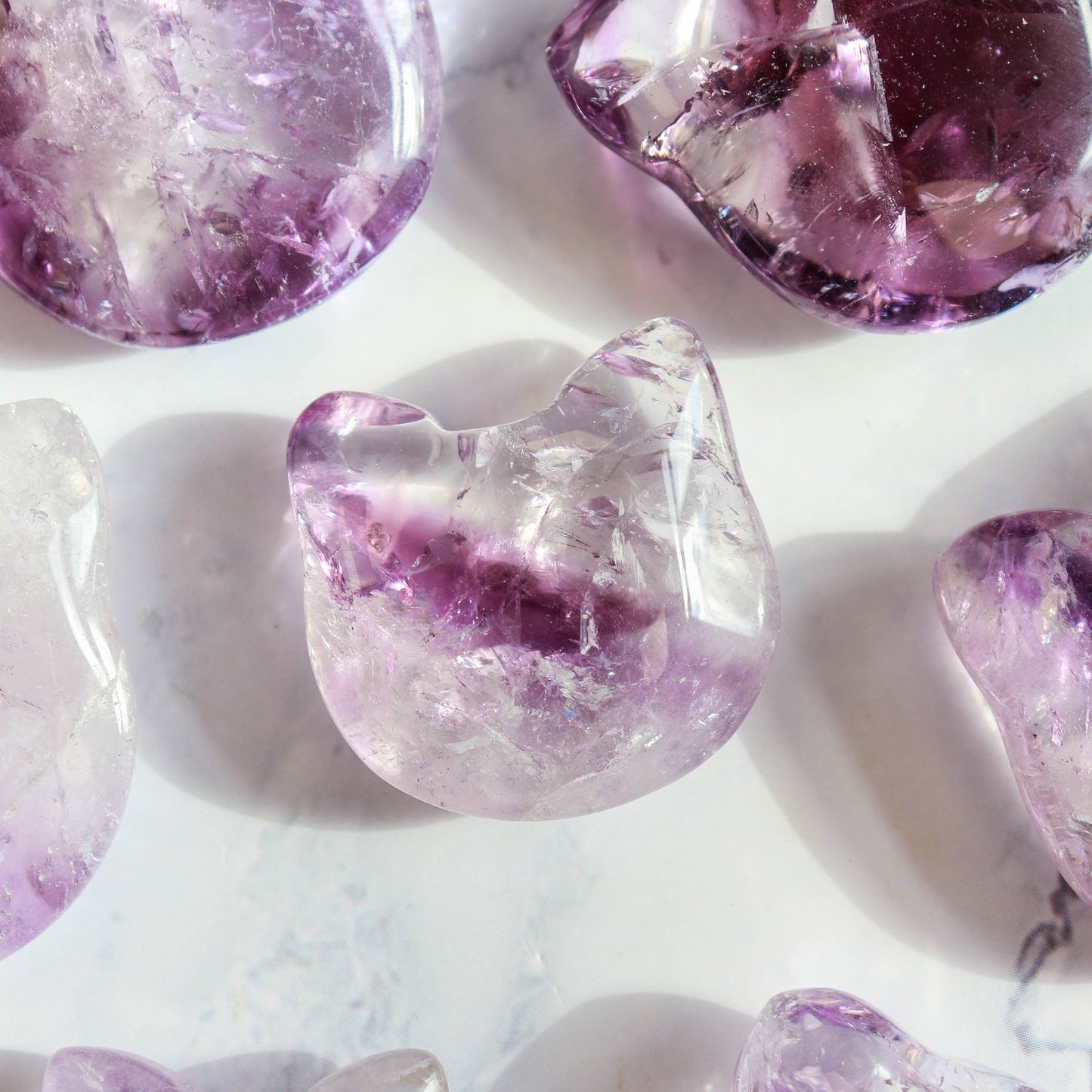 Amethyst Kitty Face, Crystal Cat