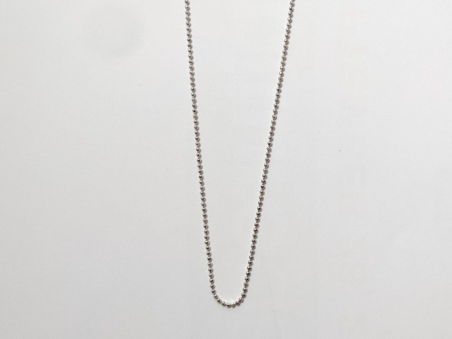 Diamond Cut Bead Chain in Sterling Silver (1.2mm) (Faire)