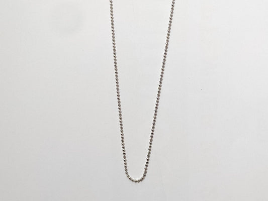 Diamond Cut Bead Chain in Sterling Silver (1.2mm) (Faire)