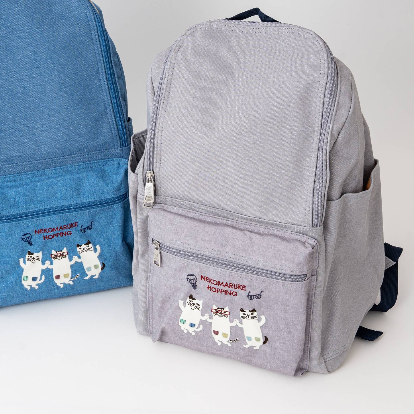 Kusuguru Nekomaruke Embroidered Backpack
