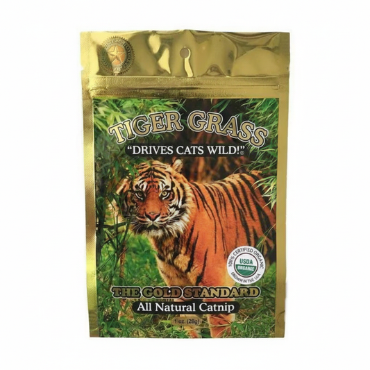 Tiger Grass Premium Organic Catnip — 1 oz Foil Bag
