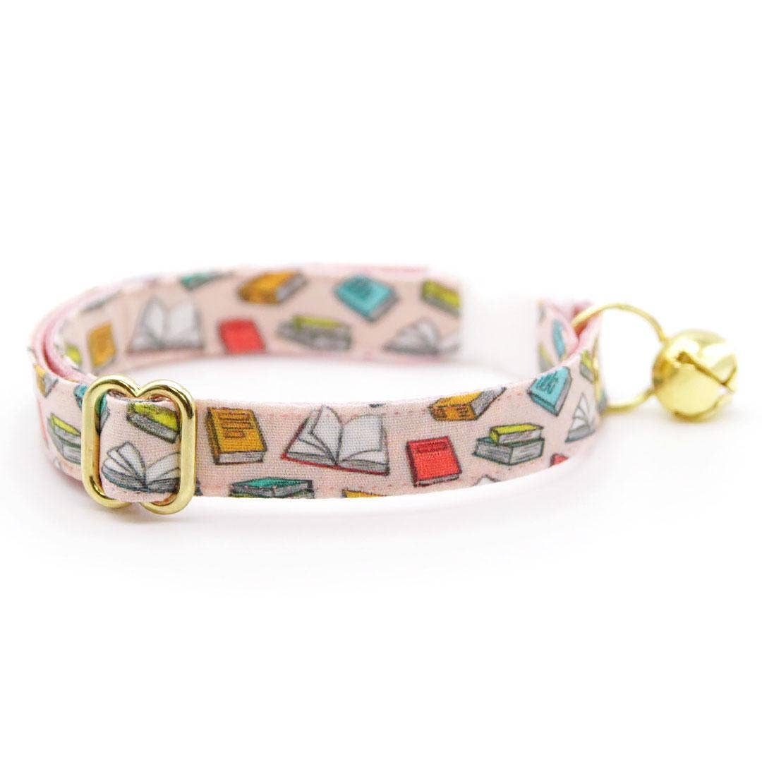 Made By Cleo Book Lover Cat Collar