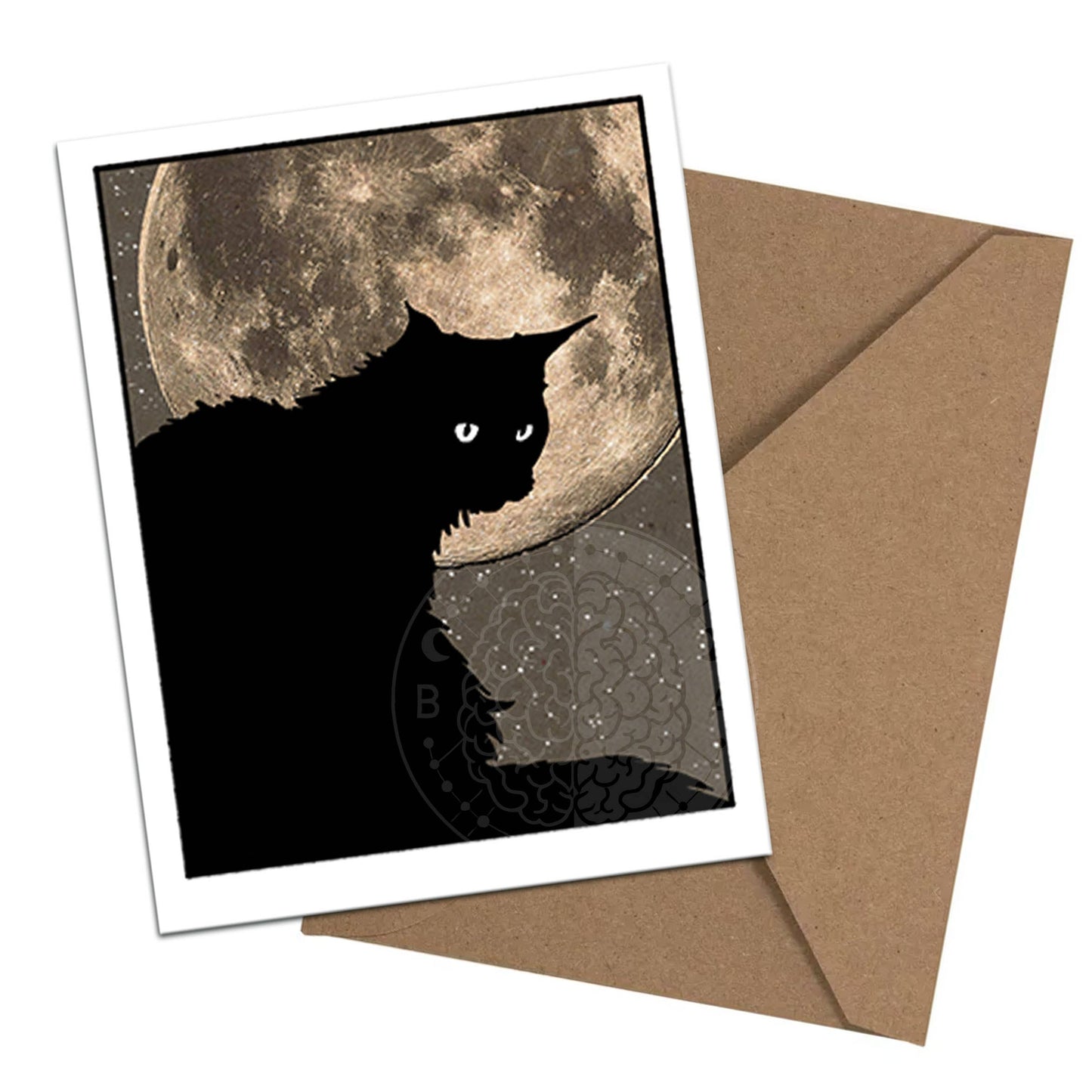 Feline Familiars – Boxed Black Cat Moon Notecard Set