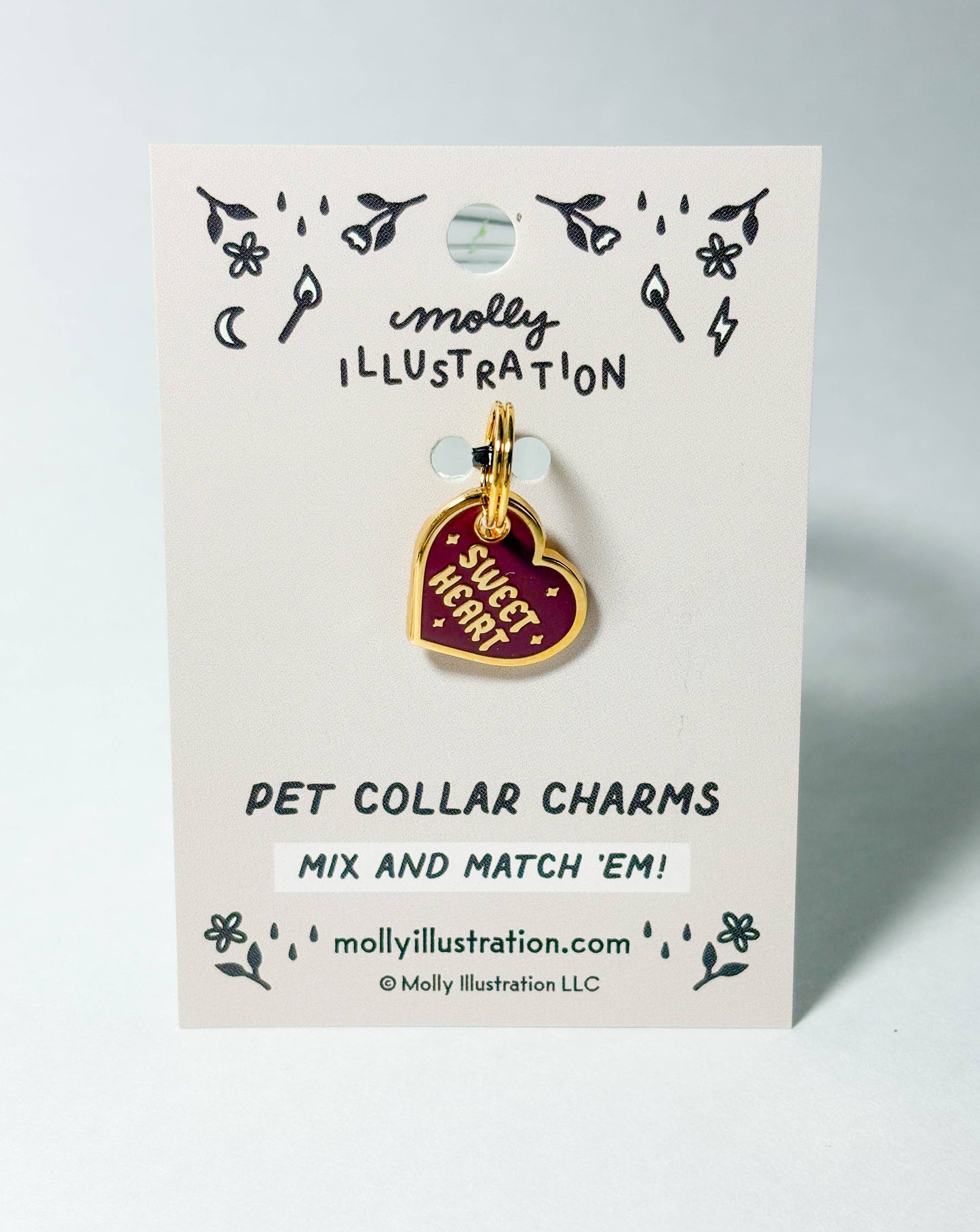 Sweetheart Pet Collar Charm