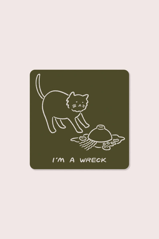 I'm A Wreck (Soup) Sticker | Waterproof Vinyl Sticker