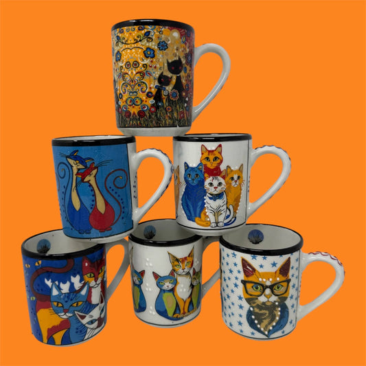 Nai Gifts Cat Pattern Mugs 