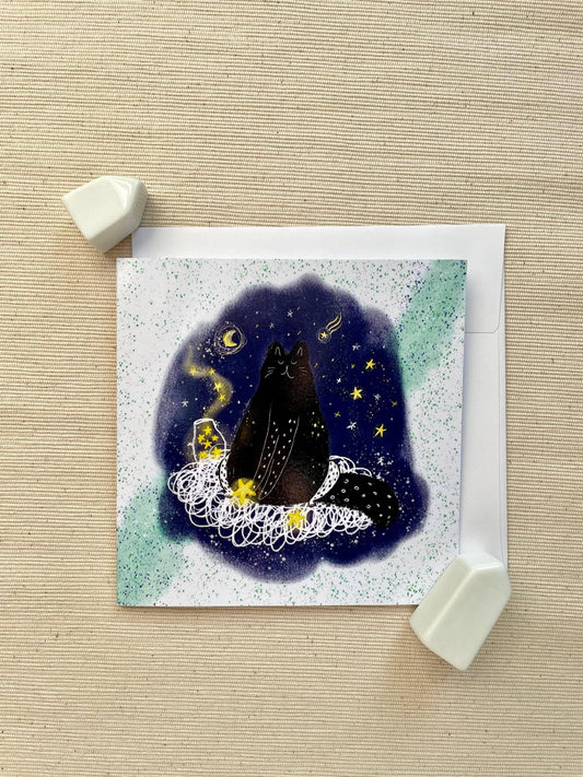 Black Cat in the Stars — Dariia Dziuba