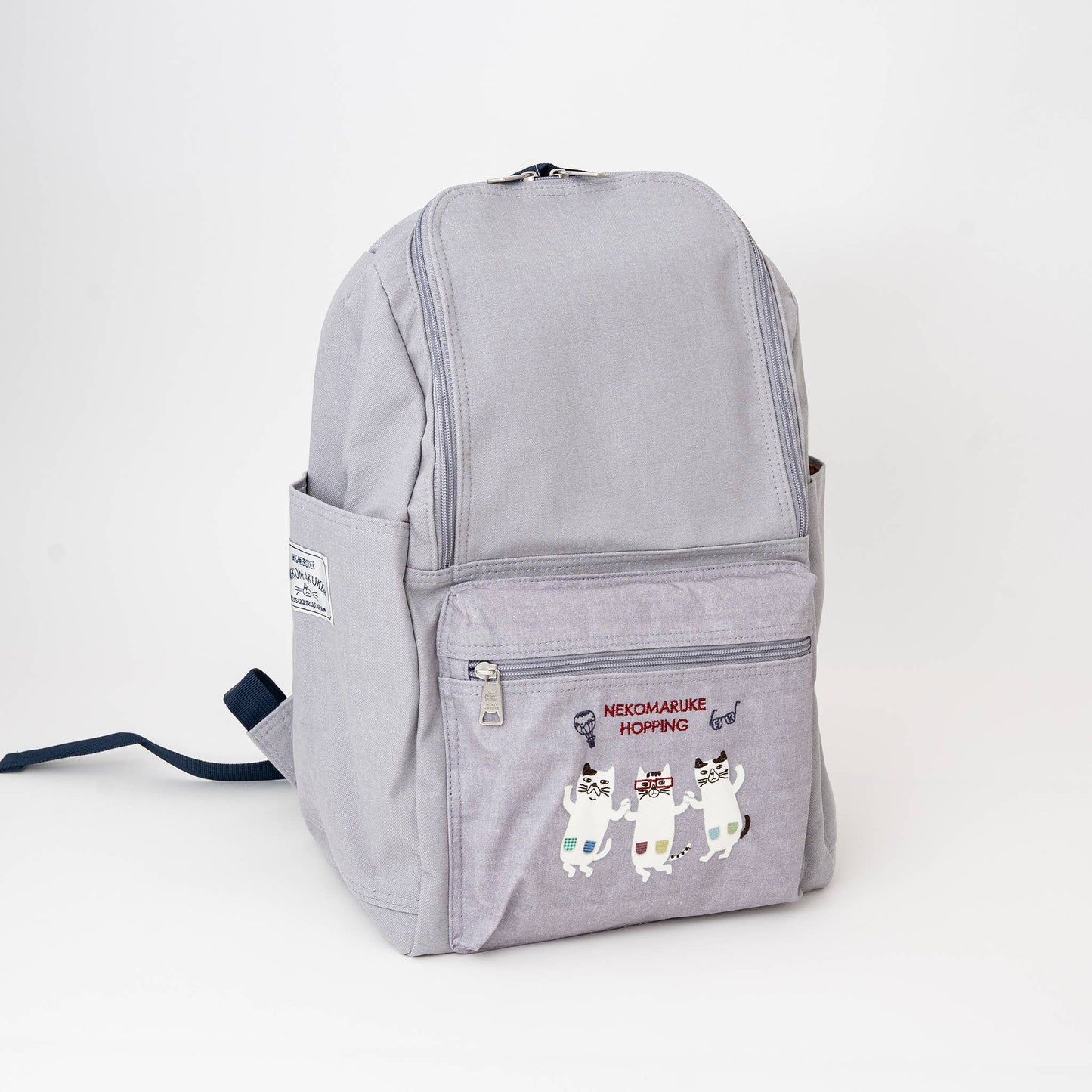 Kusuguru Nekomaruke Embroidered Backpack