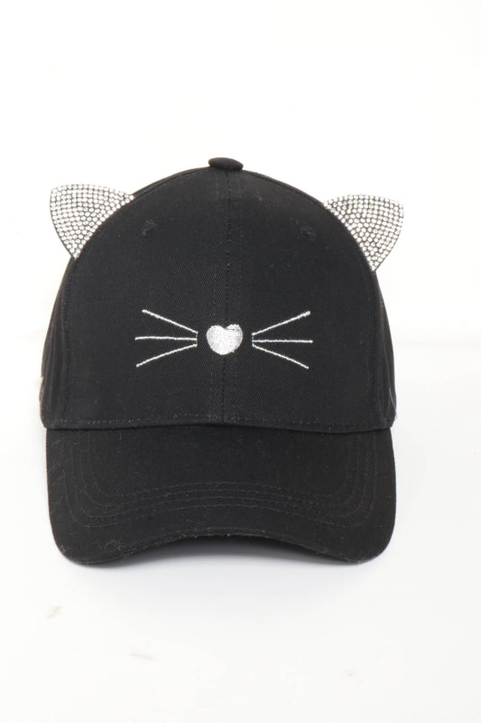 Stone Ear Cat Baseball Cap