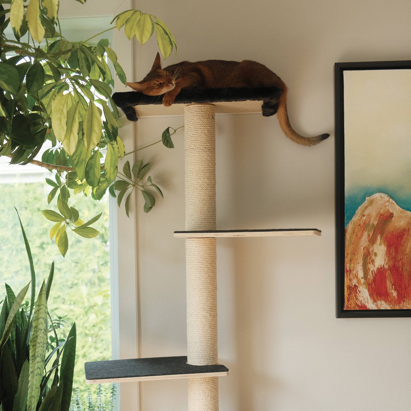 The Tower Wall-Mounted Cat Tree | The Mural Collection