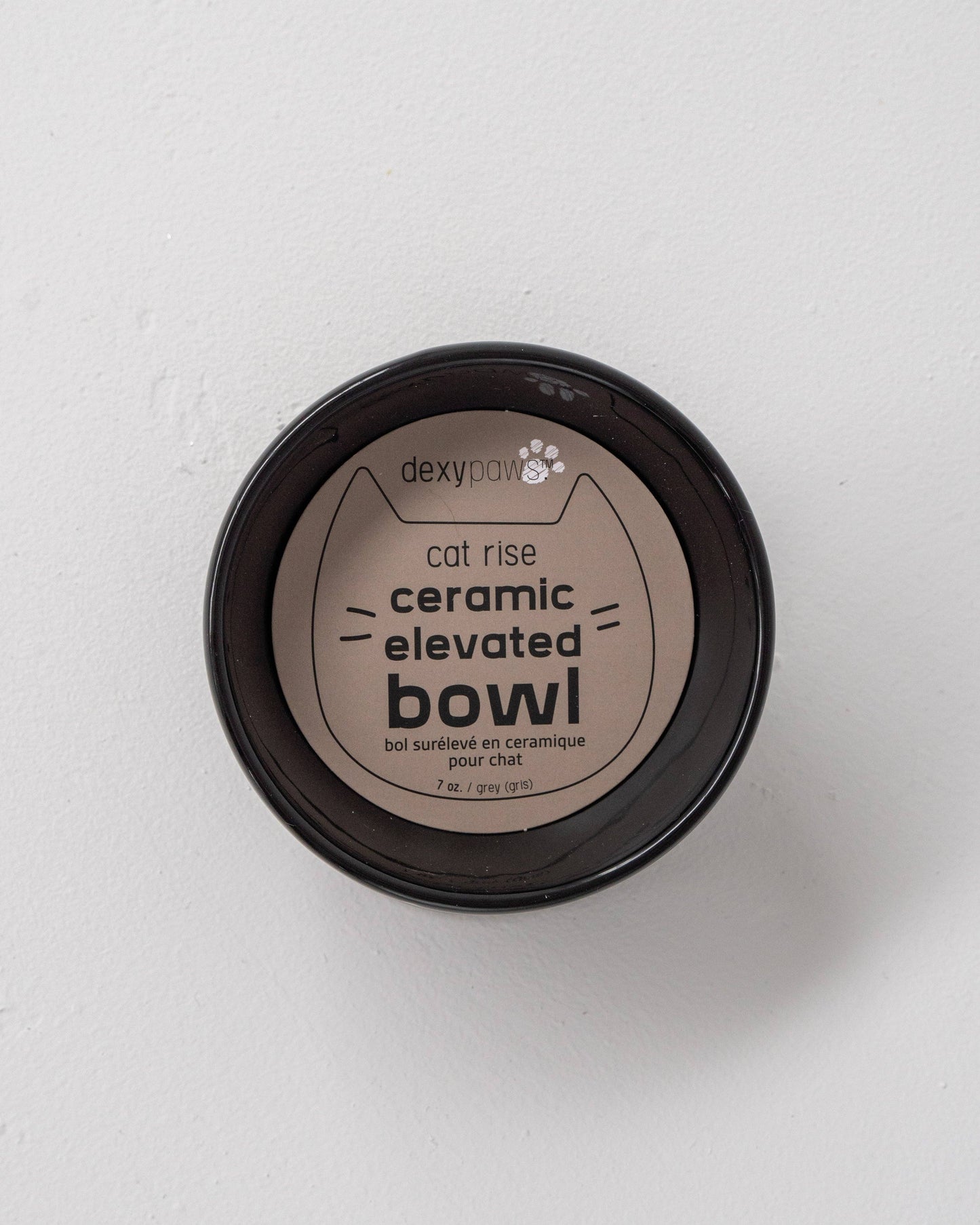 Cat Ceramic Elevated Bowl
