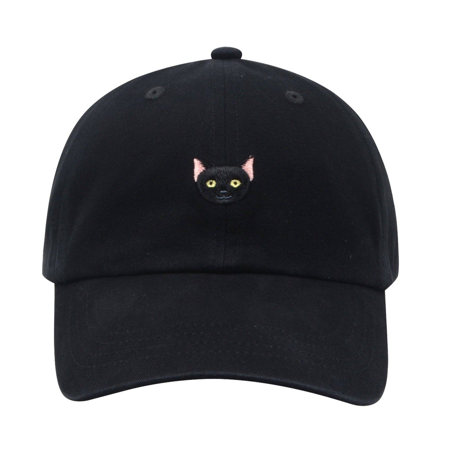 Black Cat Baseball Cap | Cotton Hat for Cat Lovers | HatPhile