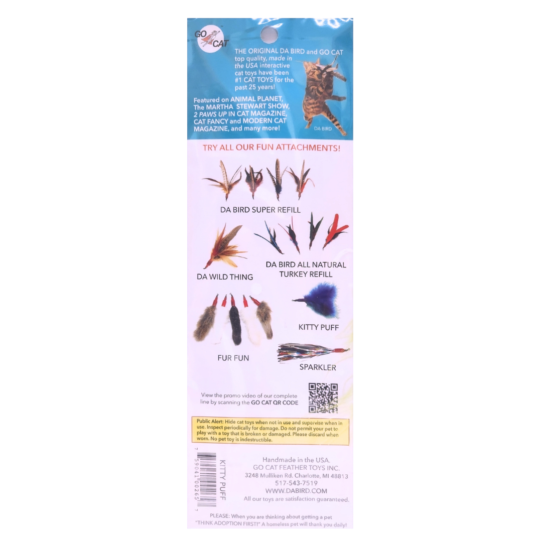 Go Cat Da Bird Refill — Kitty Puff Lure Attachment