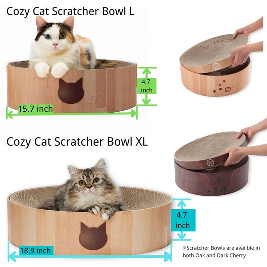 Cozy Cat Scratcher Bowl